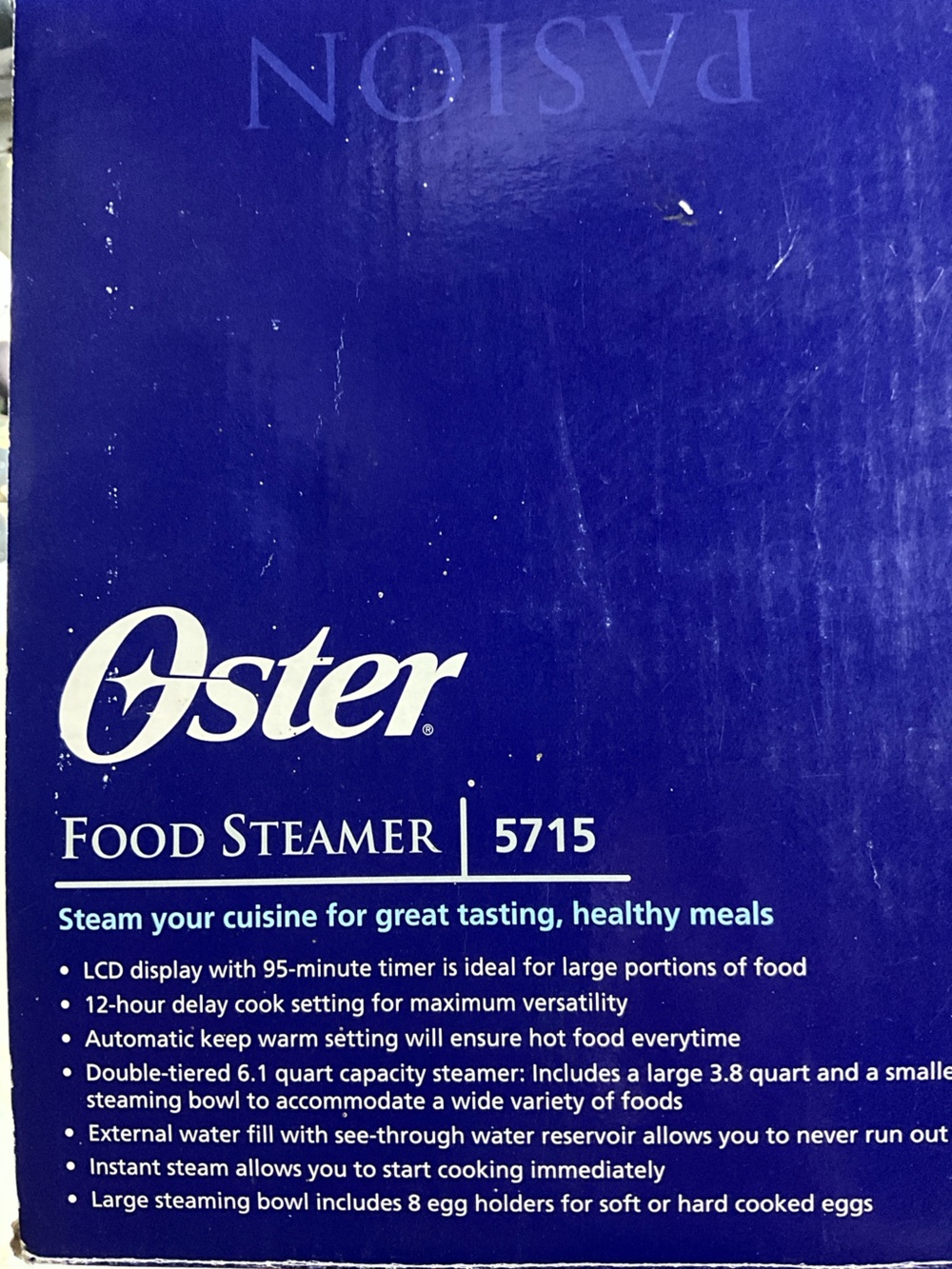 NIB Oster Clear Multi-Tier Food Steamer with White Base - Picture 6 of 6